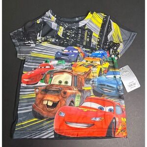 Disney Store Cars Lightning McQueen Mater Boys T Shirt XXS 2/3 Graphic Tee NWT